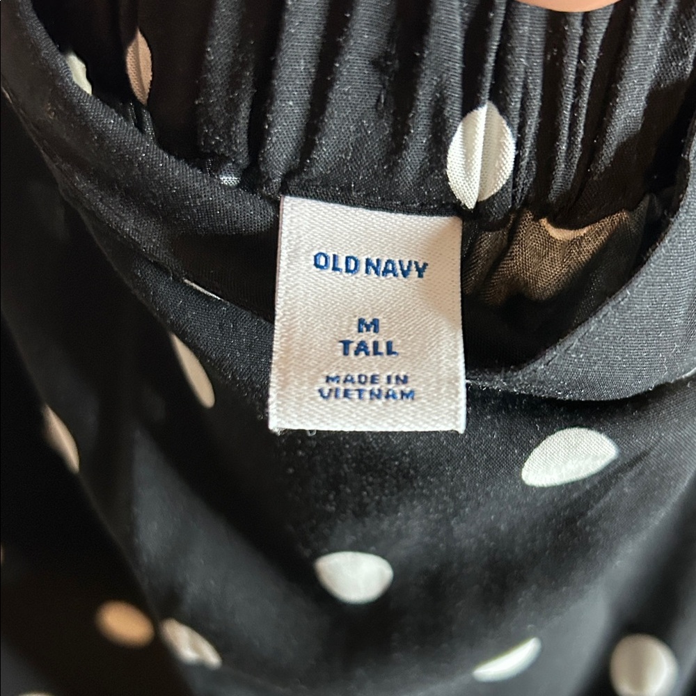 Old Navy Black and White Polka Dot Midi Skirt - Picture 2 of 3